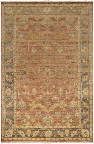 Hillcrest HIL-9009 Tan, Dark Brown Hand Knotted Traditional Area Rugs By Surya