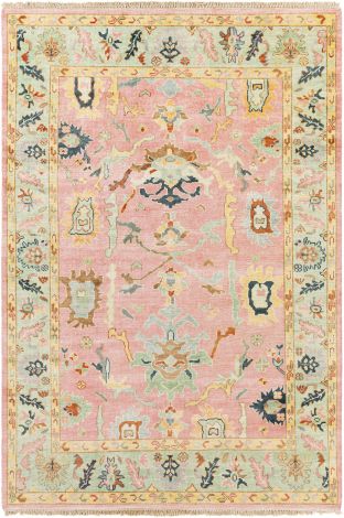 Hillcrest HIL-9044 Mint, Butter Hand Knotted Traditional Area Rugs By Surya