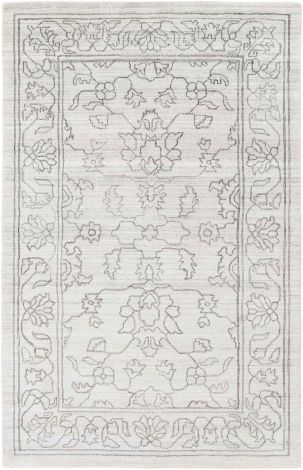 Hightower HTW-3000 Ivory, Taupe Hand Knotted Traditional Area Rugs By Surya