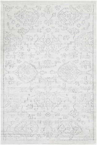 Hightower HTW-3005 White, Black Hand Knotted Traditional Area Rugs By Surya