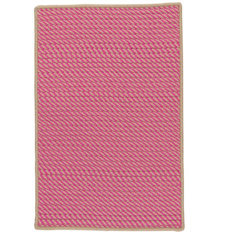 Point Prim IM73 Magenta Modern & Contemporary, Indoor - Outdoor Braided Area Rug by Colonial Mills