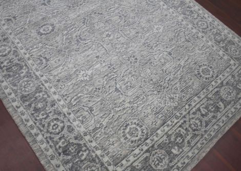 Inara Everly Light Gray Hand-Woven Wool Blend Area Rugs By Amer.