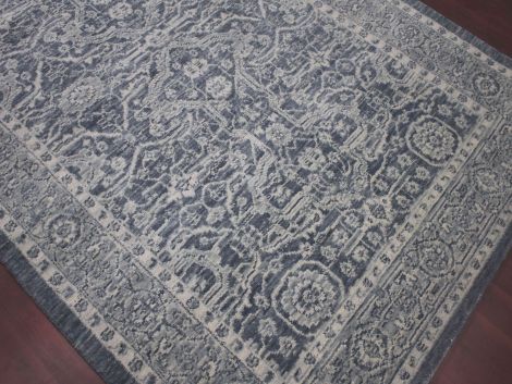 Inara Everly Dark Gray Hand-Woven Wool Blend Area Rugs By Amer.
