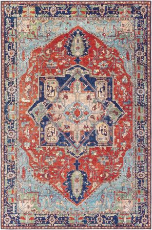Iris IRS-2308 Multi Color Machine Woven Traditional Area Rugs By Surya