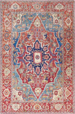 Iris IRS-2309 Multi Color Machine Woven Traditional Area Rugs By Surya