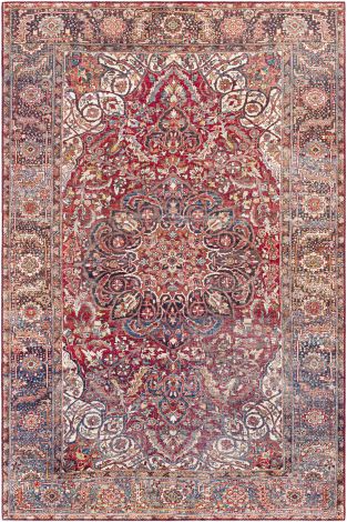 Iris IRS-2363 Multi Color Machine Woven Traditional Area Rugs By Surya
