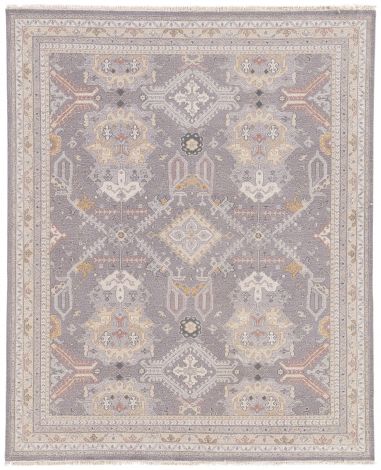 Jaipur Living Wolter Hand-Knotted Medallion Gray Gold Area Rugs 