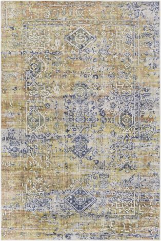 Jordan JOR-2300 Dark Blue, Teal Hand Knotted Traditional Area Rugs By Surya