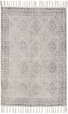 July JUY-2300 Black, Khaki Hand Woven Traditional Area Rugs By Surya