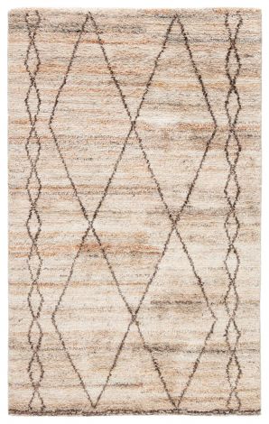 Jaipur Living Murano Hand-Knotted Trellis Tan Brown Area Rugs 