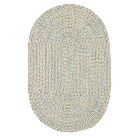 Kicks Cove Oval KC27 Pastel Baby - Kids - Teen, Indoor - Outdoor Braided Area Rug by Colonial Mills