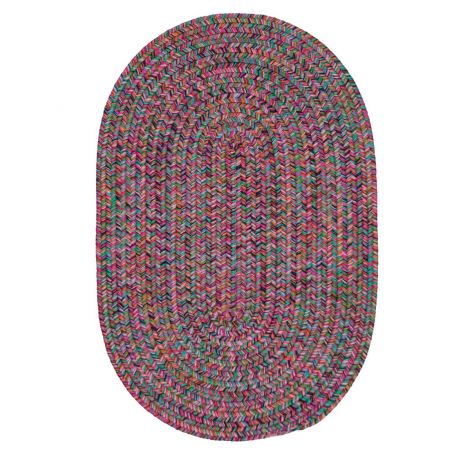 Kicks Cove Oval KC77 Jewel Baby - Kids - Teen, Indoor - Outdoor Braided Area Rug by Colonial Mills