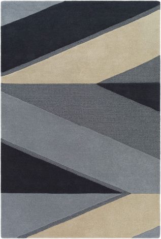 Kennedy KDY-3024 Navy, Taupe Hand Tufted Modern Area Rugs By Surya