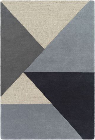 Kennedy KDY-3025 Navy, Taupe Hand Tufted Modern Area Rugs By Surya