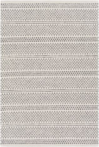 La Casa LCS-2303 Charcoal, White Machine Woven Global Area Rugs By Surya