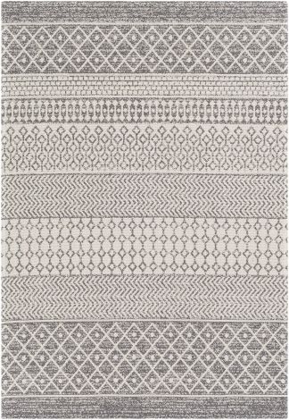 La Casa LCS-2305 Charcoal, White Machine Woven Global Area Rugs By Surya