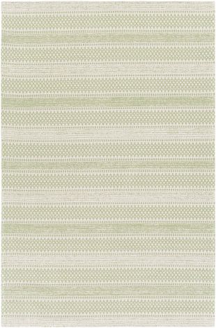 La Casa LCS-2312 Grass Green, Ivory Machine Woven Global Area Rugs By Surya