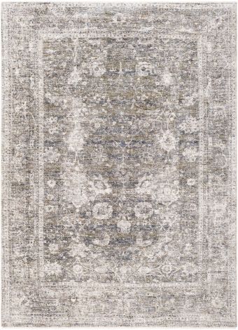 Lincoln LIC-2304 Dark Green, Navy Machine Woven Traditional Area Rugs By Surya