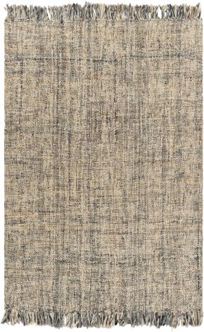 Linden LID-1002 Medium Gray, Charcoal Hand Woven Cottage Area Rugs By Surya