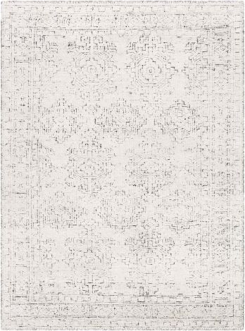 Bella LLB-2302 Black, White Hand Knotted Traditional Area Rugs By Surya
