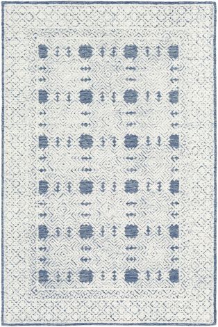 Louvre LOU-2300 Navy, Cream Hand Tufted Traditional Area Rugs By Surya