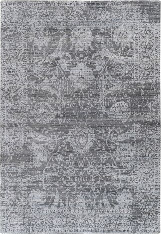 Lucknow LUC-2301 Charcoal, Light Gray Hand Knotted Traditional Area Rugs By Surya