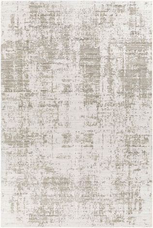 Lucknow LUC-2303 Light Gray, Ivory Hand Knotted Modern Area Rugs By Surya