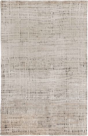 Ludlow LUD-2001 Ivory, Dark Brown Hand Knotted Modern Area Rugs By Surya