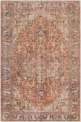 Lavable LVB-2303 Multi Color Machine Woven Traditional Area Rugs By Surya