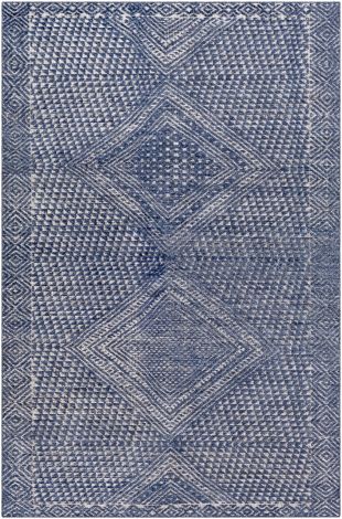 Livorno LVN-2304 Denim, White Hand Knotted Global Area Rugs By Surya