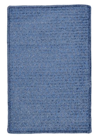 Simple Chenille M501 Petal Blue Baby - Kids - Teen, Chenille Braided Area Rug by Colonial Mills