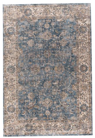 Mirabel MBE-2305 Teal, Aqua Machine Woven Traditional Area Rugs By Surya
