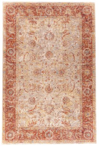 Mirabel MBE-2306 Multi Color Machine Woven Traditional Area Rugs By Surya