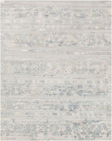 Makalu MKL-2303 Pale Blue, Medium Gray Hand Loomed Global Area Rugs By Surya