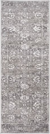 Monte Carlo MNC-2311 Light Gray, Charcoal Machine Woven Traditional Area Rugs By Surya
