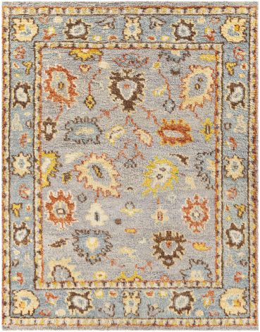 Marrakech MRK-2301 Dark Brown, Burnt Orange Hand Knotted Traditional Area Rugs By Surya
