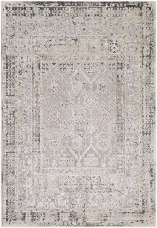 Marvel MVL-2303 Silver Gray, Ivory Machine Woven Traditional Area Rugs By Surya