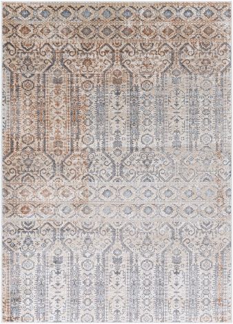 Maxwell MWL-2304 Cream, Light Gray Machine Woven Traditional Area Rugs By Surya