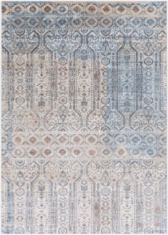 Maxwell MWL-2305 Cream, Light Gray Machine Woven Traditional Area Rugs By Surya