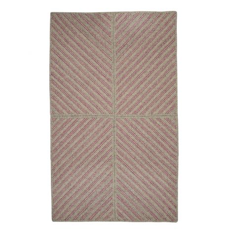 Moxie MX72 Magenta Modern & Contemporary, Wool Braided Area Rug by Colonial Mills
