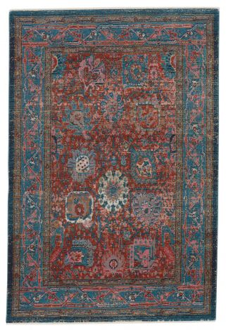Vibe By Jaipur Living Romilly Oriental Rust Teal Area Rugs 