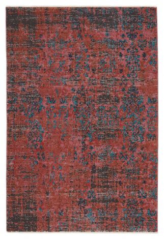 Vibe By Jaipur Living Ezlyn Abstract Red Teal Area Rugs 