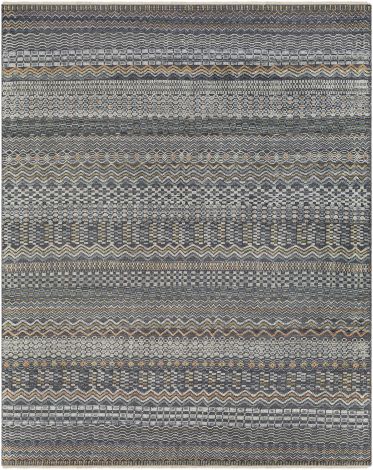 Nobility NBI-2312 Charcoal, Medium Gray Hand Knotted Global Area Rugs By Surya