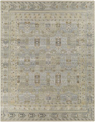 Nobility NBI-2313 Khaki, Taupe Hand Knotted Traditional Area Rugs By Surya