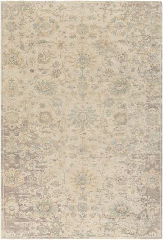Normandy NOY-8006 Wheat, Khaki Hand Knotted Traditional Area Rugs By Surya
