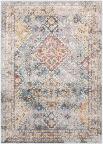 New Mexico NWM-2314 Denim, Rose Machine Woven Rustic Area Rugs By Surya