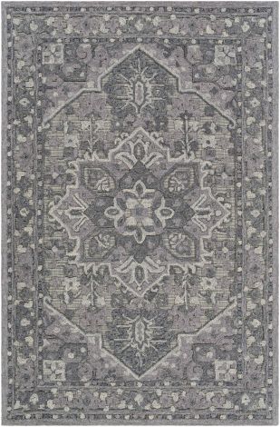 Oakland OAA-1004 Medium Gray, Charcoal Hand Tufted Traditional Area Rugs By Surya
