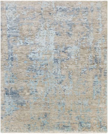 Ocean OCE-2301 Denim, Pale Blue Hand Knotted Modern Area Rugs By Surya