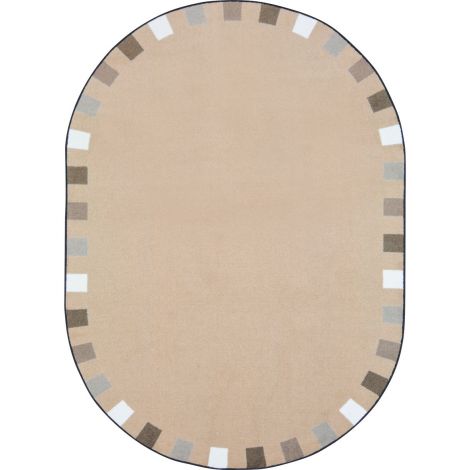 Kid Essentials On the Border-Neutrals Machine Tufted Area Rugs By Joy Carpets