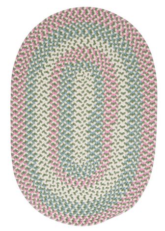Carousel OU69 Bubble Green Baby - Kids - Teen, Indoor - Outdoor Braided Area Rug by Colonial Mills